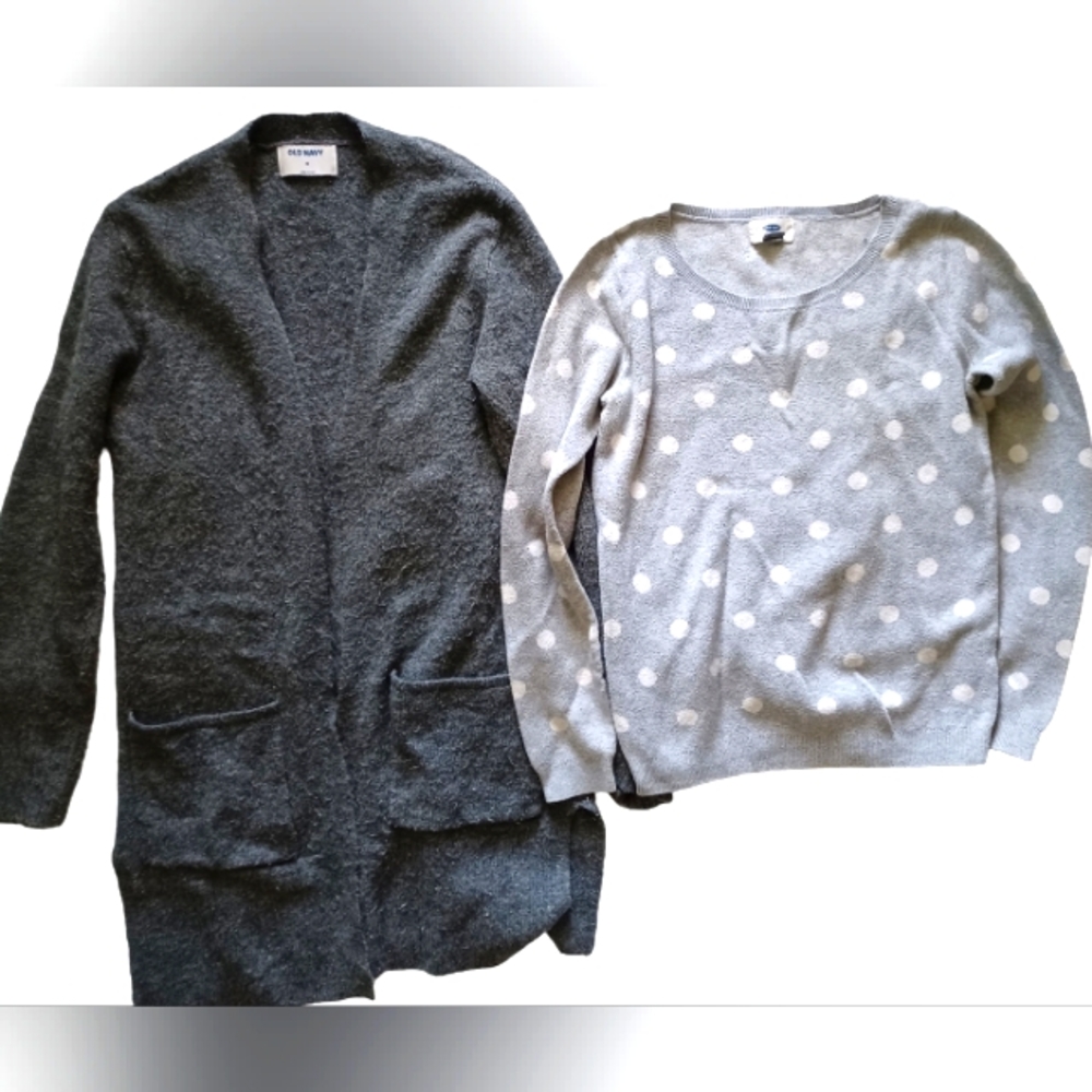 Bundle of Old Navy sweaters, cardigan and pullover